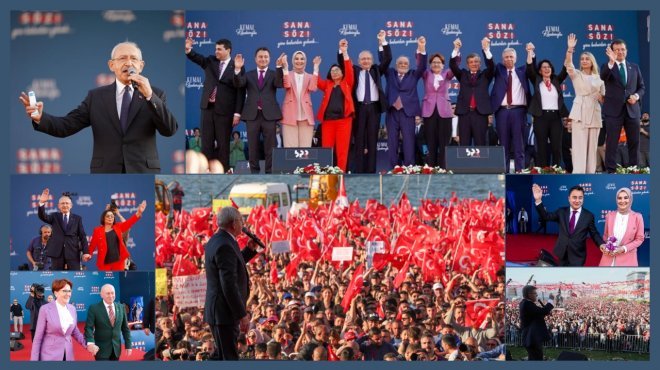 MİLLET İTTİFAKI İZMİR'DE MİTİNG DÜZENLEDİ...