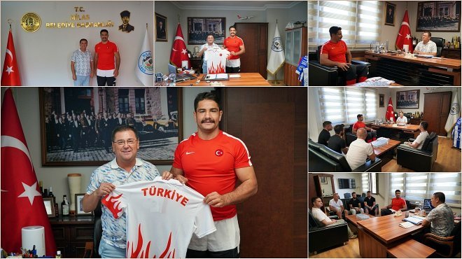 MİLLİ GÜREŞÇİ TAHA AKGÜL MİLAS’TA