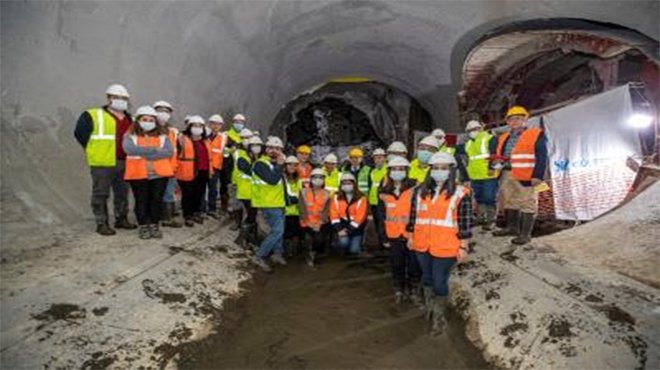Narlıdere metrosunda ilk tünel tamam