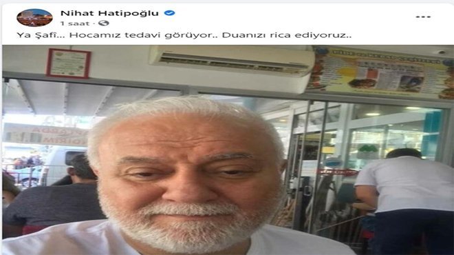 Nihat Hatipoğlu Covid-19’a yakalandı
