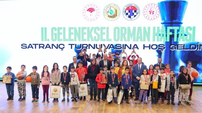 OGM Orman Haftası Satranç Turnuvası’nda ödüller sahiplerini buldu