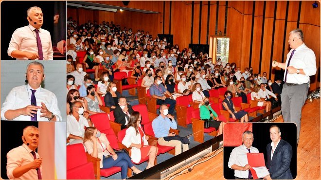İZMİR ÖZEL TÜRK KOLEJİ, ARAŞTIRAN OKUL KURUCUSU PROF. DR. MUSTAFA YAVUZ’U AĞIRLADI…