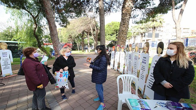 Özgecan için Şirinyer Parkı’nda farkındalık koridoru