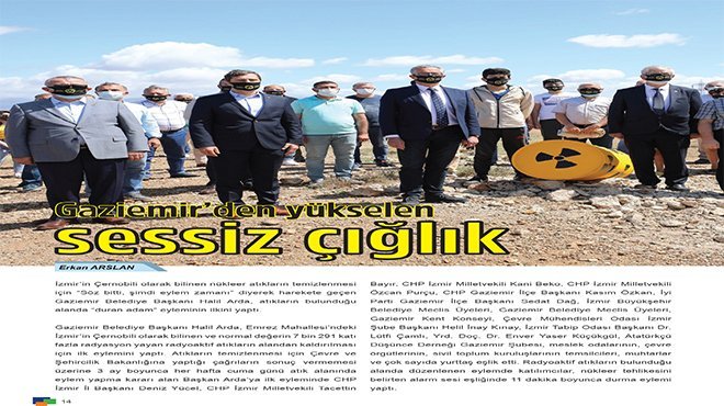 Pusula Gaziemir İzmir’in Çernobil’ini manşetine taşıdı 