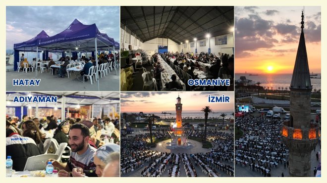 RAMAZAN’IN İLK İFTARINDA DEPREM DAYANIŞMASI