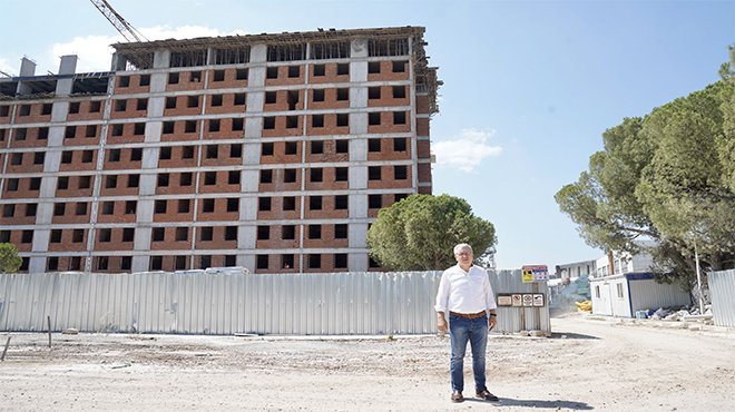 Rektör Budak, yurt inşaatını yerinde inceledi