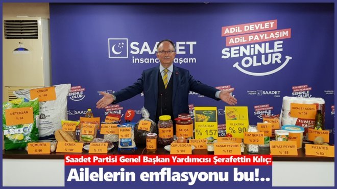 SAADET PARTİLİ KILIÇ FİYAT ARTIŞLARINI BÖYLE İSPATLADI