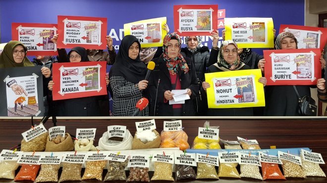 SAADET PARTİSİ İZMİR'İN KADINLARINDAN YERLİ MALI HAFTASI AÇIKLAMASI: HİÇBİRİ YERLİ DEĞİL!..
