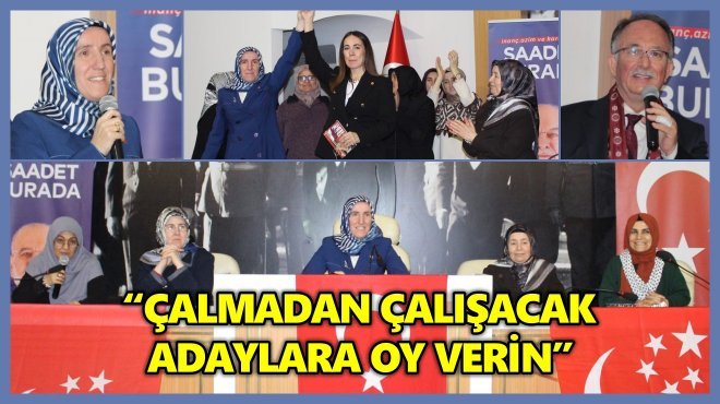 SAADET PARTİSİ KADIN KOLLARI GENEL BAŞKANI BEYTİYE EKİNCİ İZMİR’DE KONUŞTU...
