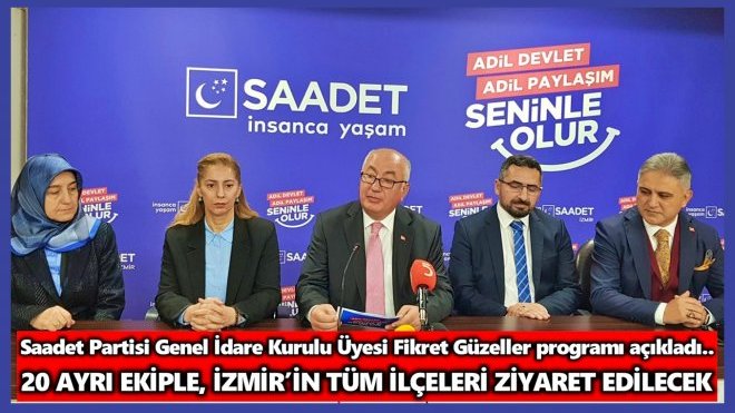 ‘SAADET SAHADA’ İZMİR PROGRAMI BAŞLIYOR