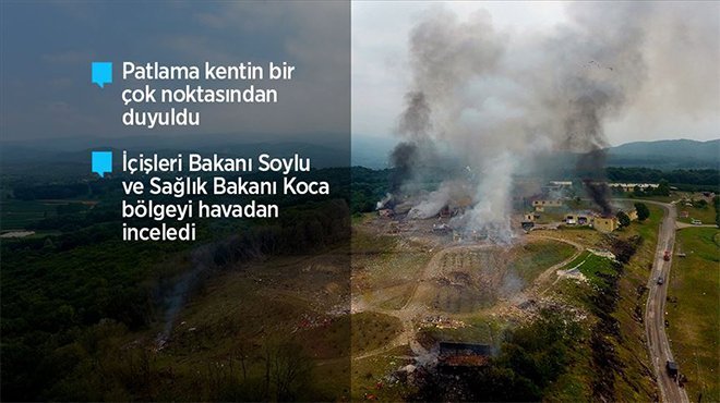 Sakarya'da havai fişek fabrikasında patlama: 4 ölü 3 yaralı