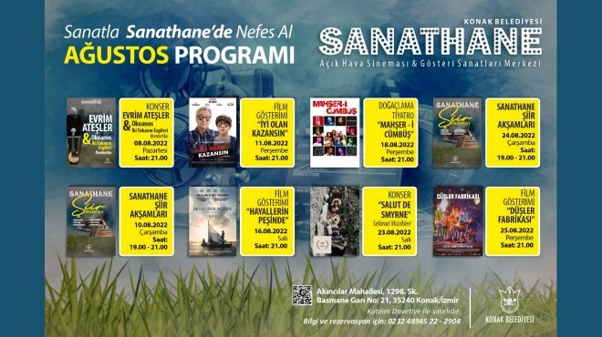 Sanathane’de ağustos ayı sanatla dopdolu