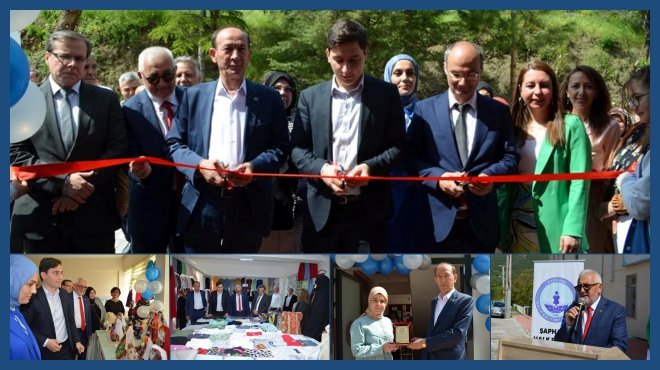 ŞAPHANE HALK EĞİTİM MERKEZİ KURSİYERLERİ İÇİN YIL SONU SERGİSİ DÜZENLEDİ