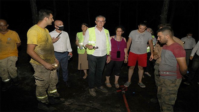 Sarnıç yangını büyümeden söndürüldü