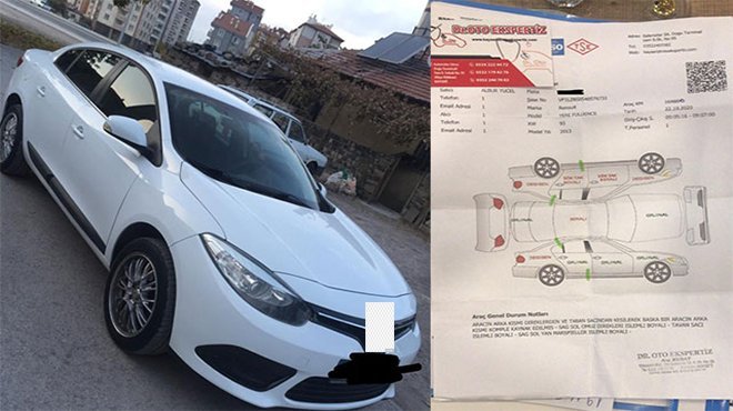 Satın aldığı aracın önü başka arkası başka model çıktı
