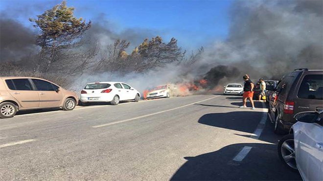 Seferihisar’da yangın dehşeti