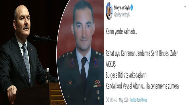 Şehit binbaşının kanı yerde kalmadı