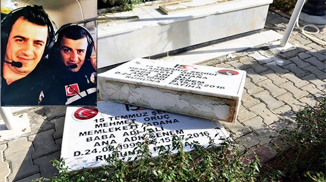 Şehit mezarlarını, DEAŞ tahrip etmiş