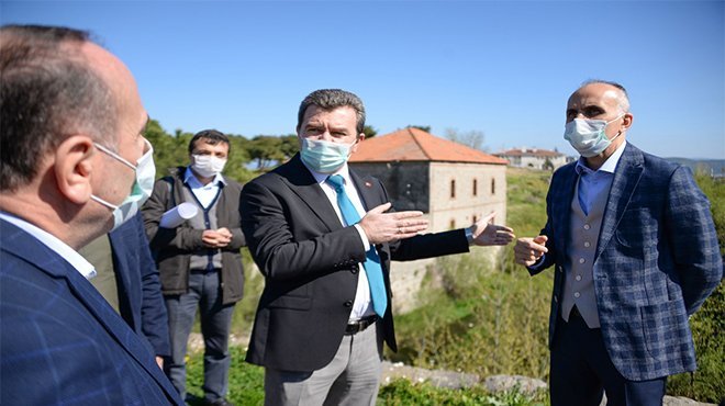 Selinos Deresi Projesi için Koronavirüs önlemli arazi çalışması