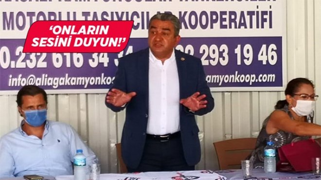Serter, kamyoncu esnafının sorunlarını dinledi