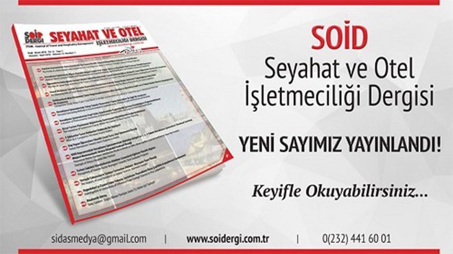 Seyahat ve Otel İşletmeciliği Dergisi (SOİD)’in büyük başarısı