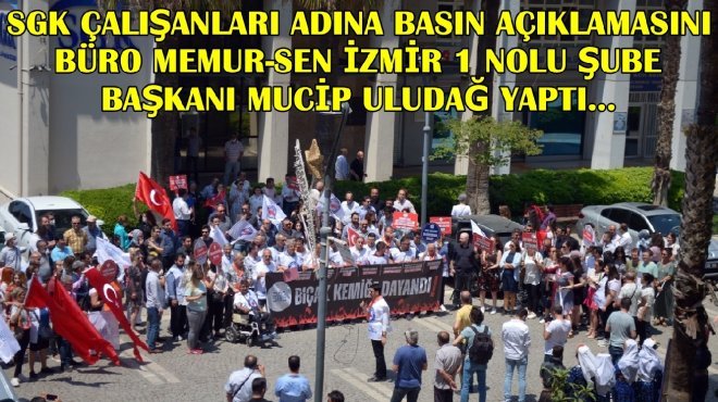 SGK’nın büro emekçileri mali ve özlük hakları için alana çıktı