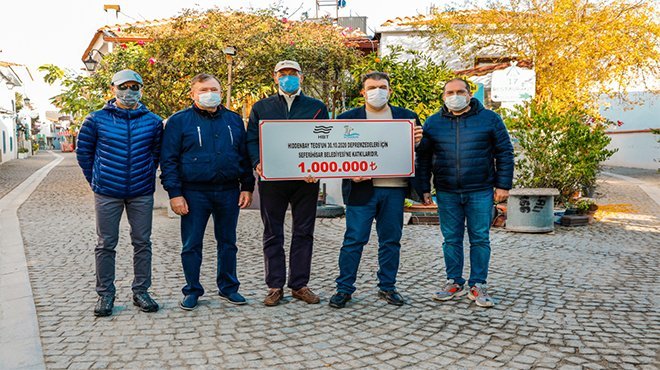 Sığacık’a 1 milyon lira maddi destek