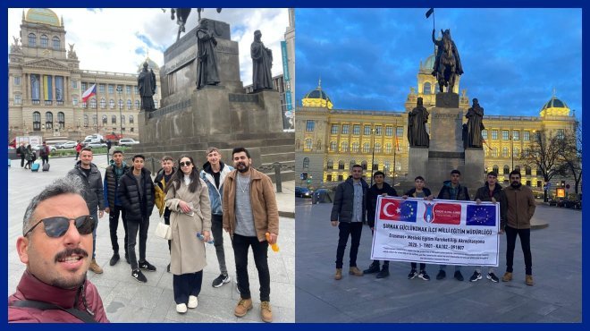 ŞIRNAK’LI ÖĞRETMEN VE ÖĞRENCİLER STAJ İÇİN ÇEKYA’DA