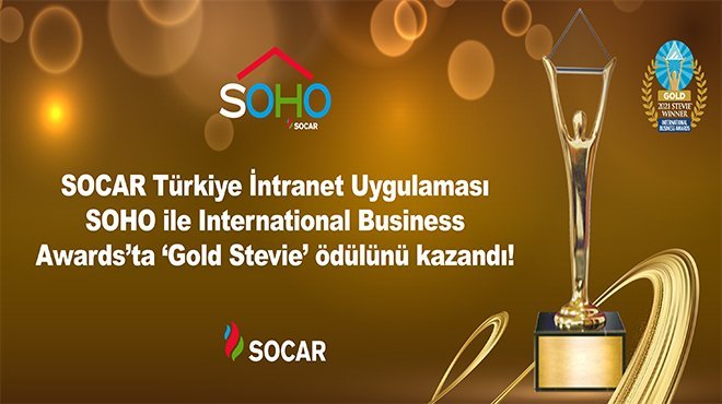 SOCAR Türkiye, Gold Stevie ödülünü kazandı