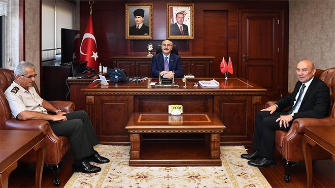 Soyer Vali Köşger’e hayırlı olsun ziyaretinde bulundu