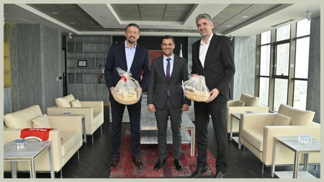 TÜRKİYE BASKETBOL FEDERASYONU YÖNETİMİNDEN BAŞKAN ZEYREK’E ZİYARET...
