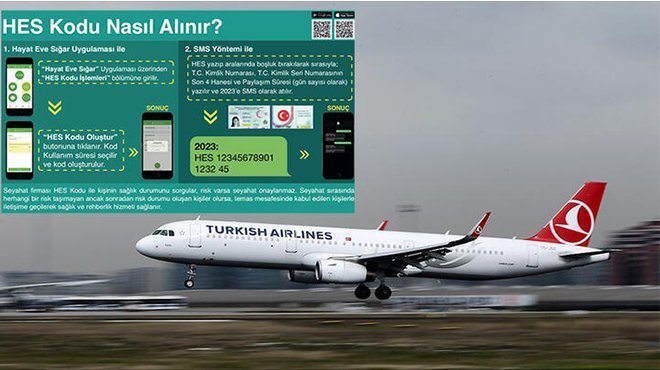 THY'den HES kodu ile uçuş açıklaması 
