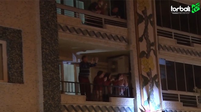 Torbalı’da müzikli dezenfekte