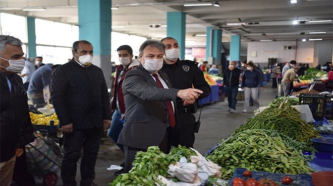 Tüm pazarlar açıldı,  Başkan denetime çıktı