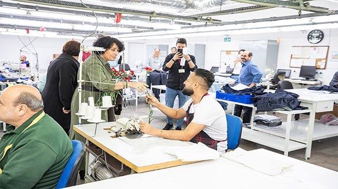 Tunç Soyer Roteks Tekstil’de kadınlarla bir araya geldi 