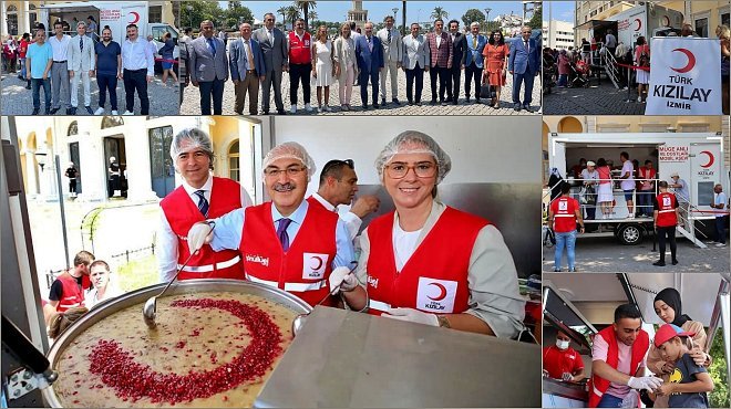 TÜRK KIZILAY İZMİR ŞUBESİ’NDEN VATANDAŞLARA AŞURE İKRAMI