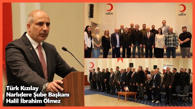 TÜRK KIZILAY NARLIDERE ŞUBESİ BAŞKANINI SEÇTİ...