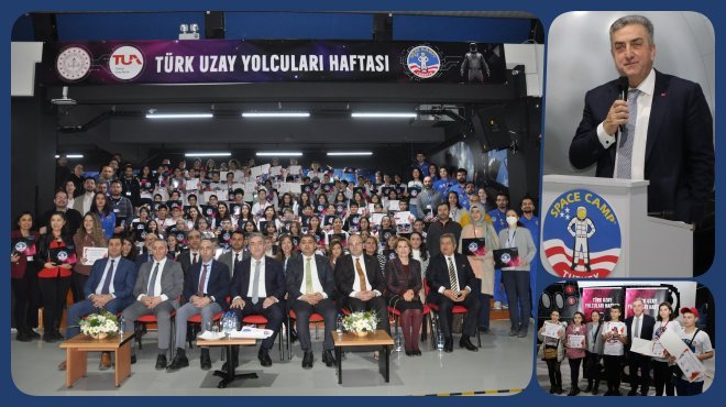 TÜRK UZAY YOLCULARI PROGRAMINA SEÇİLEN 100 ÖĞRENCİ MEZUN OLDU
