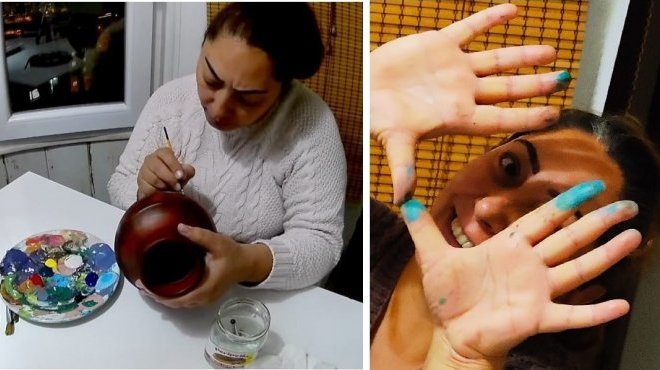 Bu eller toprağa renk veriyor!..