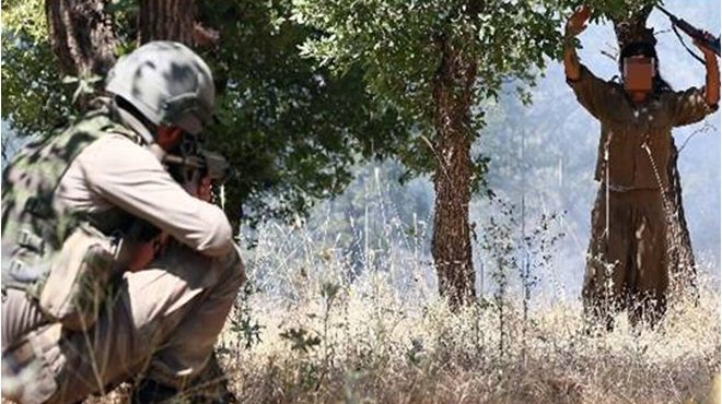 Turuncu listedeki terörist Lice'de yakalandı