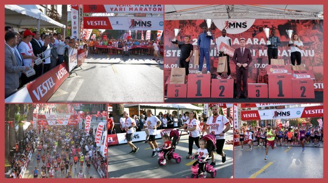 ULUSLARARASI VESTEL MANİSA YARI MARATONU HEYECANI SONA ERDİ