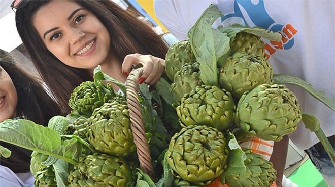 Urlalı kadınlar sakız enginarını sosyal medyadan satıyor