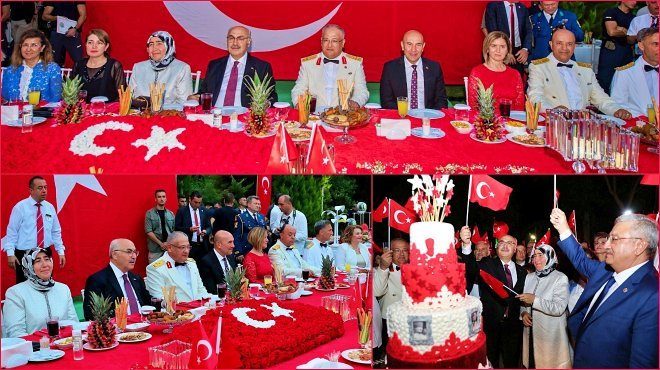 VALİ KÖŞGER 30 AĞUSTOS RESEPSİYONUNA EV SAHİPLİĞİ YAPTI
