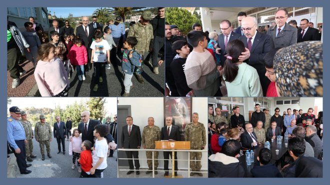VALİ KÖŞGER, FOÇA’DA DEPREMZEDELERİ ZİYARET ETTİ…