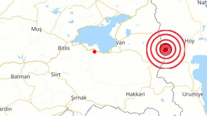 Van'da 4.7 büyüklüğünde deprem!