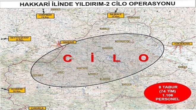Yıldırım-2 Cilo operasyonu başlatıldı