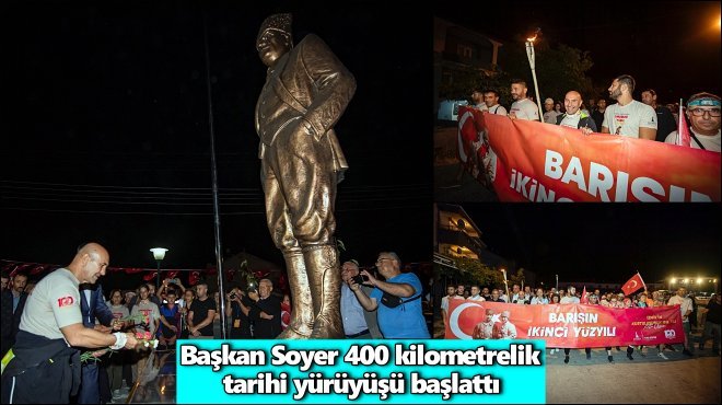 ZAFER YOLU KAFİLESİ AFYON’DAN İZMİR’E MEŞALEYLE YOLA ÇIKTI