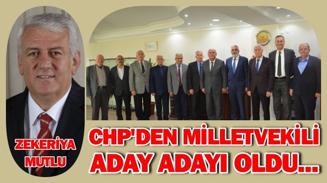 ZEKERİYA MUTLU: ‘BUNDAN SONRAKİ ÇALIŞMALARIMI YÜCE MECLİS’İN ÇATISI ALTINDA SÜRDÜRMEK İSTİYORUM’