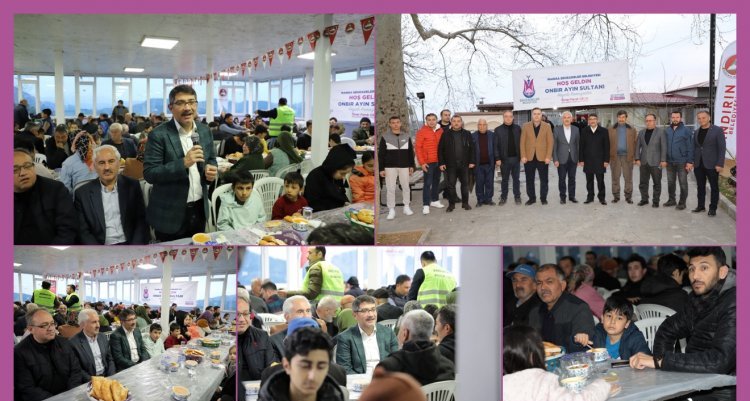 ŞEHZADELER BELEDİYESİ ANDIRIN'DA BİN KİŞİLİK İFTAR SOFRASI KURDU 