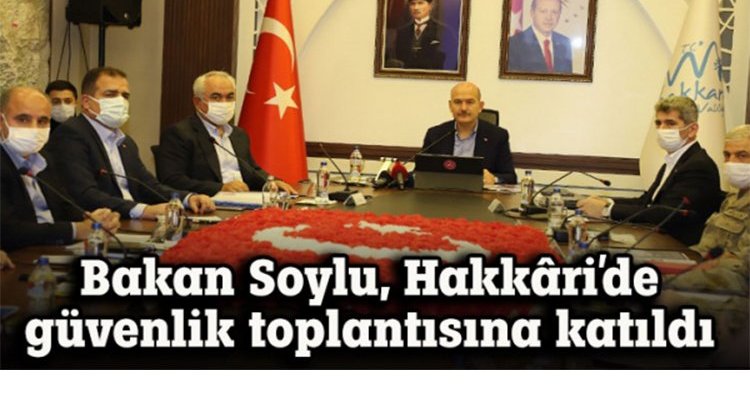 Soylu, Hakkari'de güvenlik toplantısına katıldı